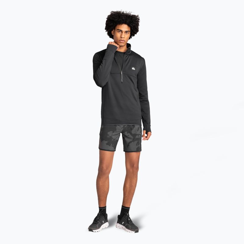 Snowboard Sweatshirt Hoodie  Herren Quiksilver Steep Point Half Zip Fleece true black 2