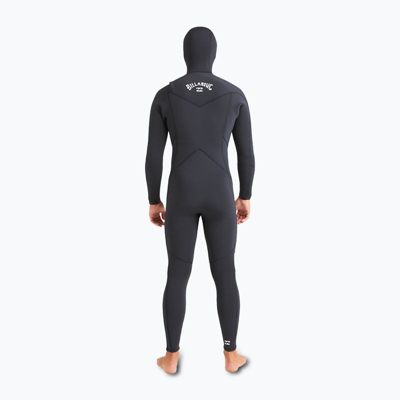 Neoprenanzug Herren Billabong 5/4 mm Absolute Natural Chest Zip Hooded black 4
