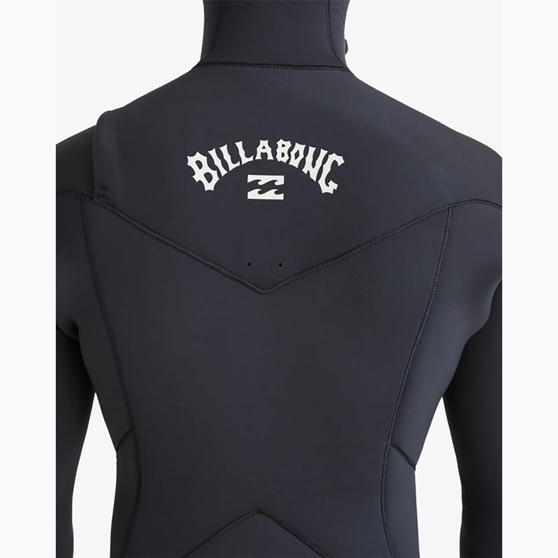 Neoprenanzug Herren Billabong 5/4 mm Absolute Natural Chest Zip Hooded black 7