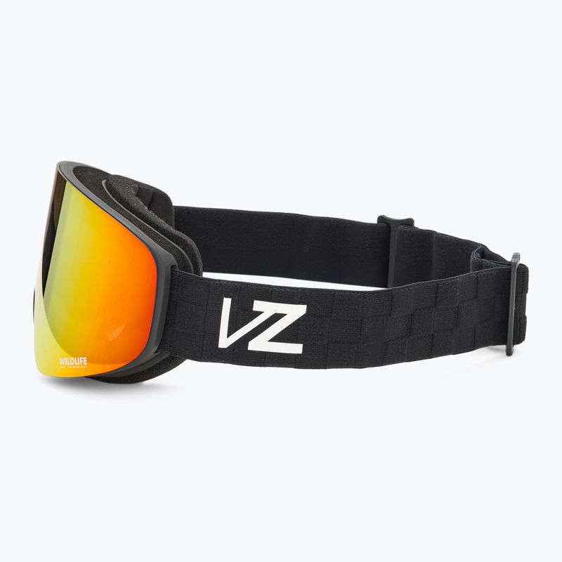 VonZipper Encore schwarz satin/wildlife fire chrome Snowboardbrille 4