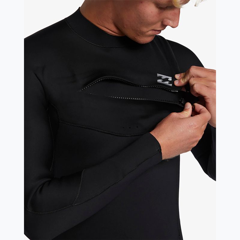Neoprenanzug Herren Billabong 5/4 mm Foil Chest Zip GBS black 4