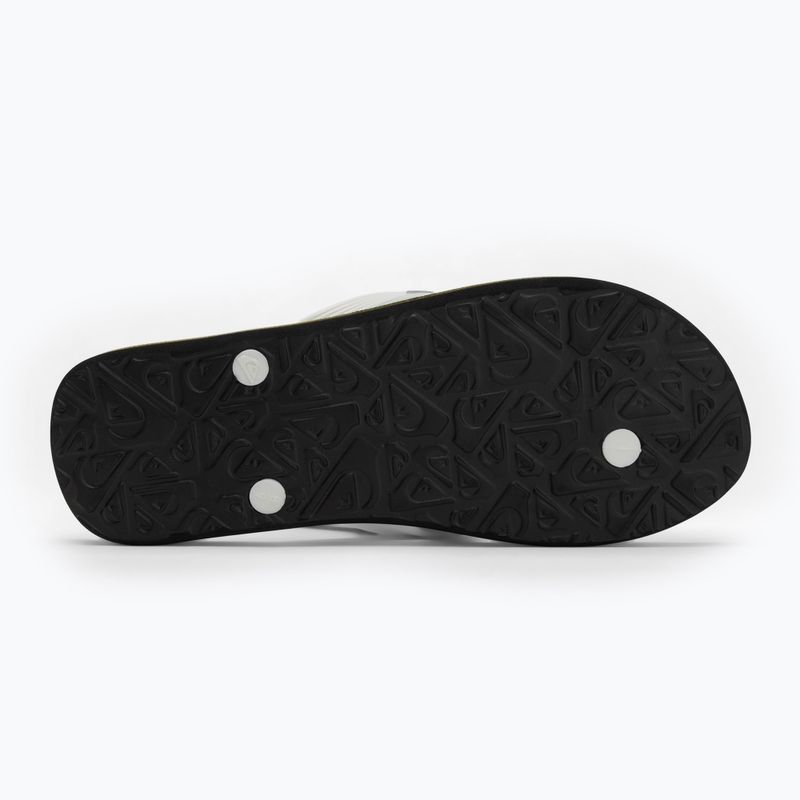 Herren Quiksilver Molokai schwarz rasta flip flops 4