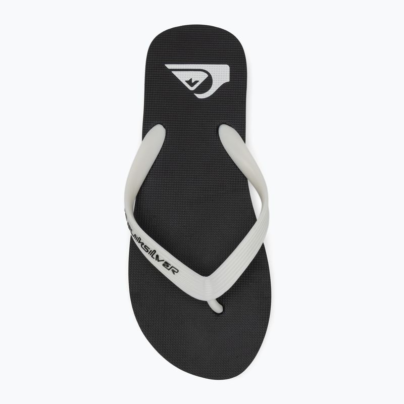 Herren Quiksilver Molokai schwarz rasta flip flops 5