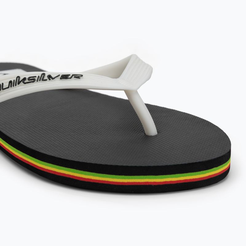 Herren Quiksilver Molokai schwarz rasta flip flops 7