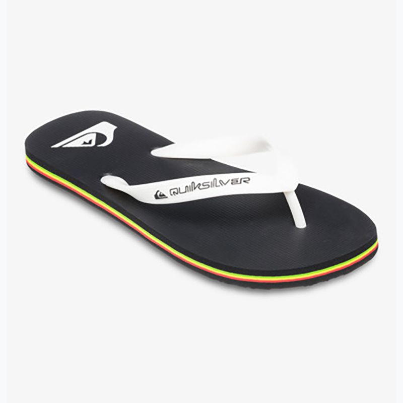 Herren Quiksilver Molokai schwarz rasta flip flops