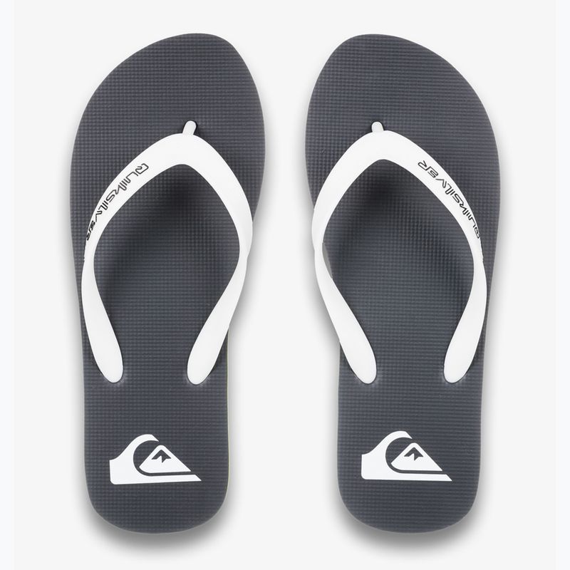 Herren Quiksilver Molokai schwarz rasta flip flops 2