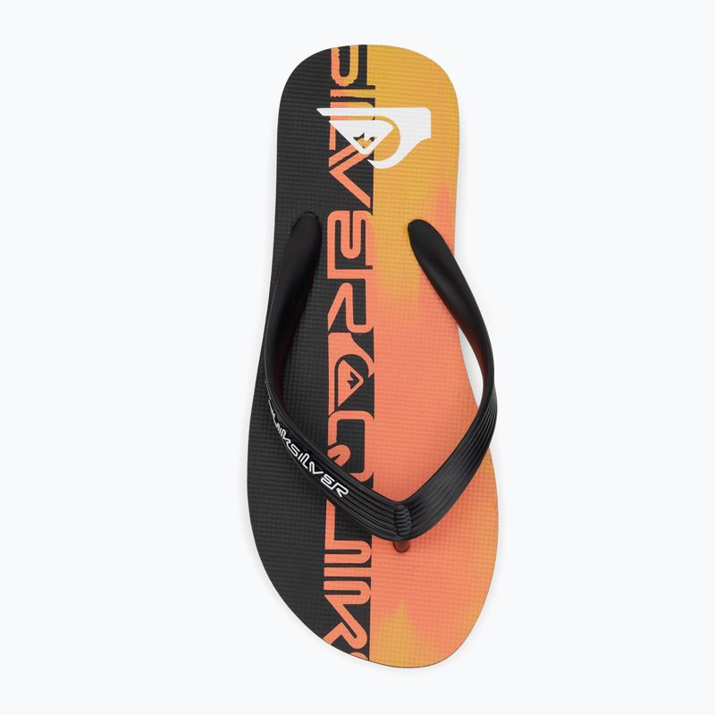 Quiksilver Molokai Herren Flip Flops Art 25 feurige Koralle Wortblock 5