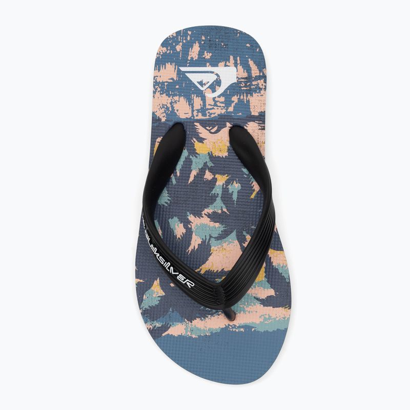 Quiksilver Molokai Art 25 Jugend flip flops feurig coronet blau tropicamo 5