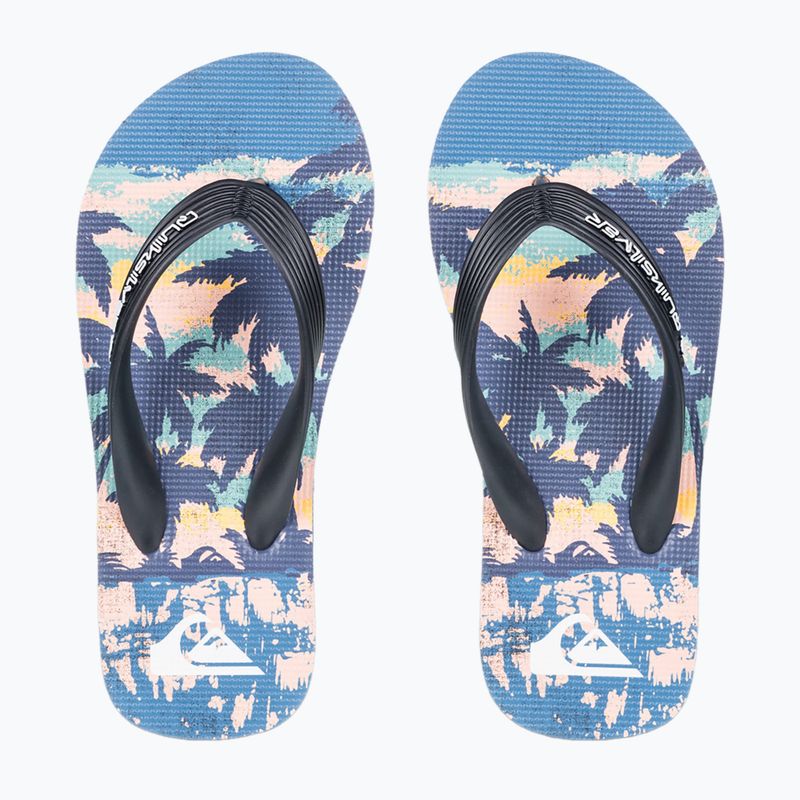 Quiksilver Molokai Art 25 Jugend flip flops feurig coronet blau tropicamo 2