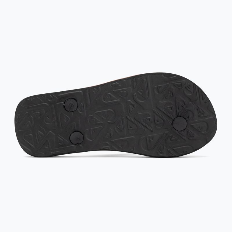 Quiksilver Molokai Art 25 Jugend feurige Koralle Wortblock Flip Flops 4