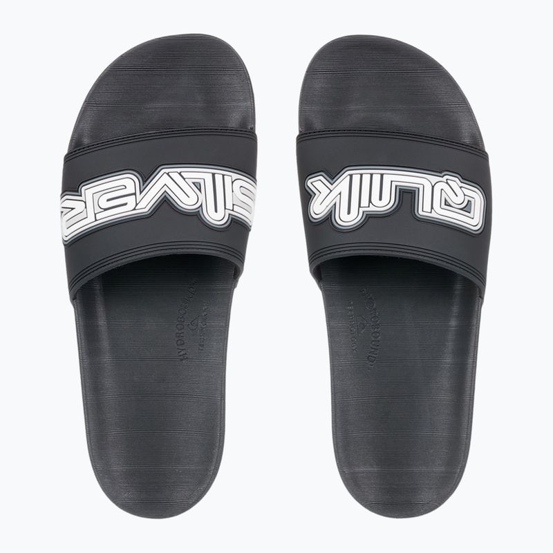 Quiksilver Herren Rivi Wordmark Slide II Flip-Flops schwarz 5 2