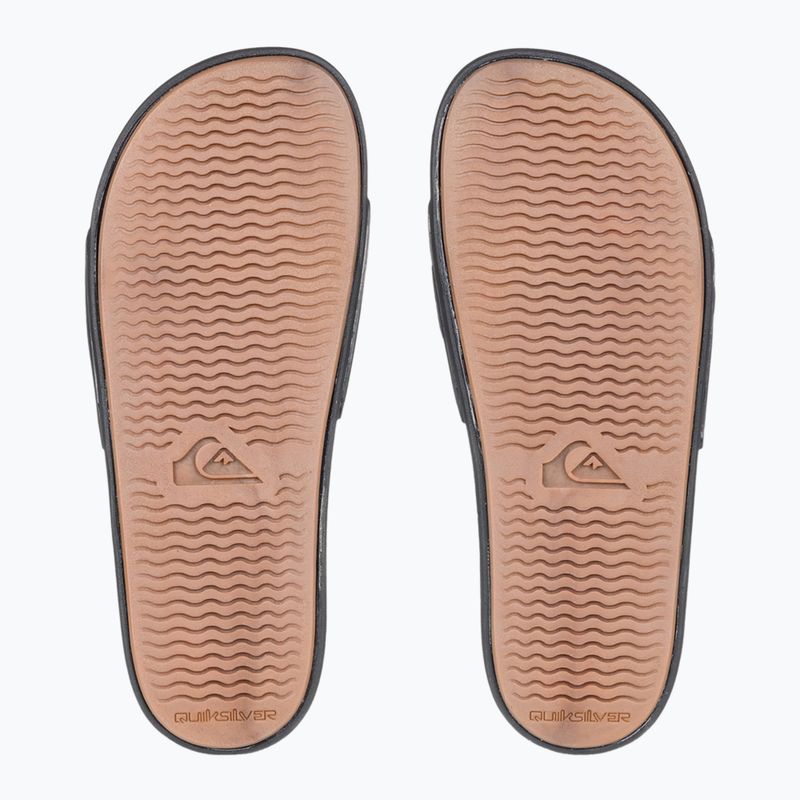 Quiksilver Herren Rivi Wordmark Slide II Flip-Flops schwarz 5 3