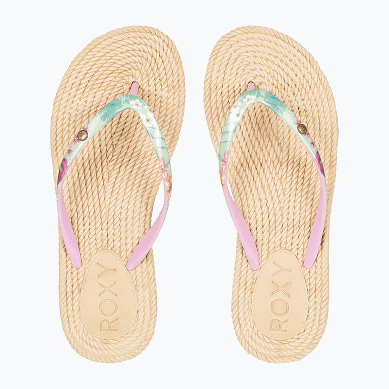ROXY South Beach III grün/rosa Damen-Flip-Flops 2