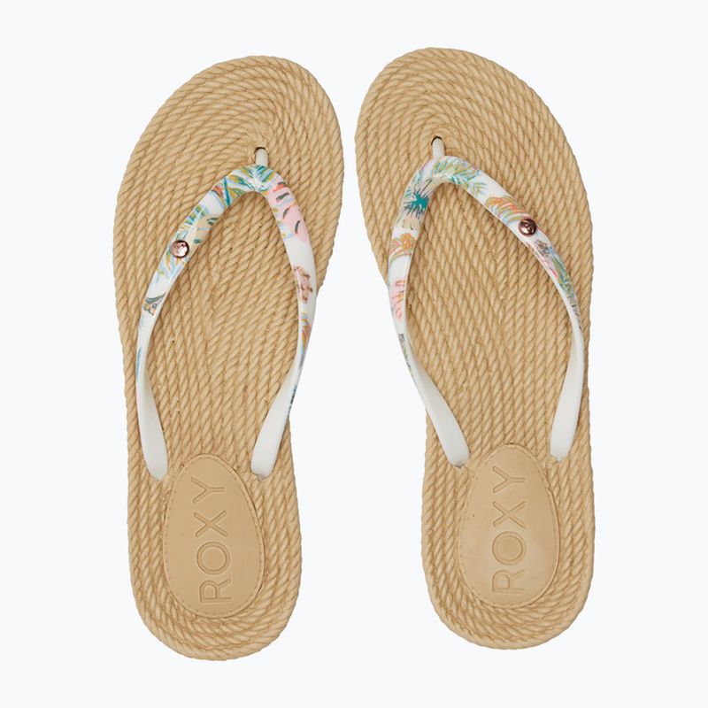 ROXY South Beach III Damen Flip Flops mit schwarzem Aufdruck 2
