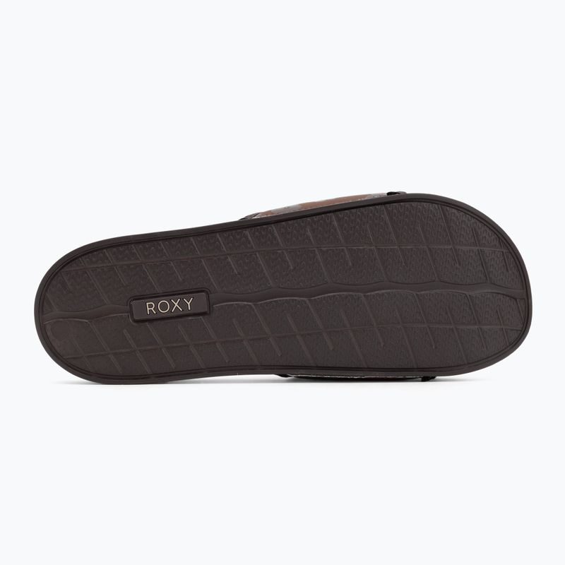 Damen ROXY Slippy IV braun combo flip-flops 4