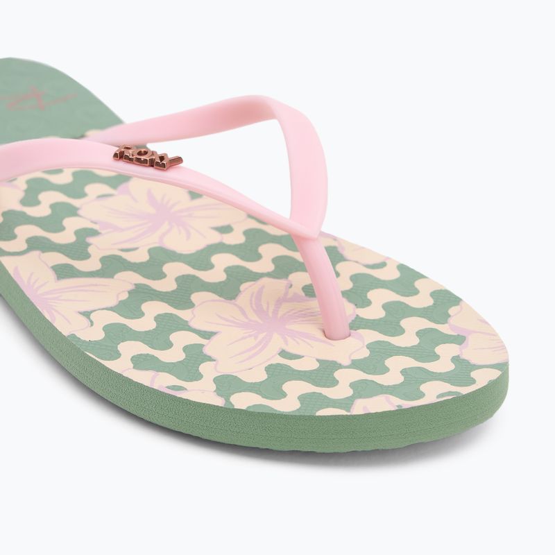 ROXY Viva Stamp II Salbei Damen Flip Flops 7