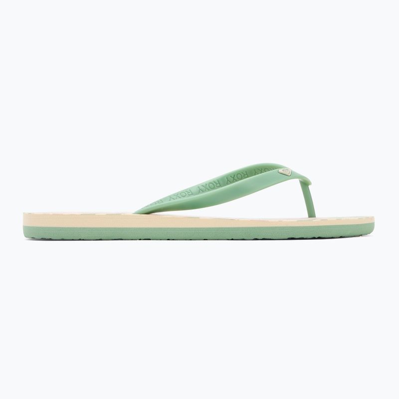ROXY Tahiti VII grün/rosa Damen-Flip-Flops 2