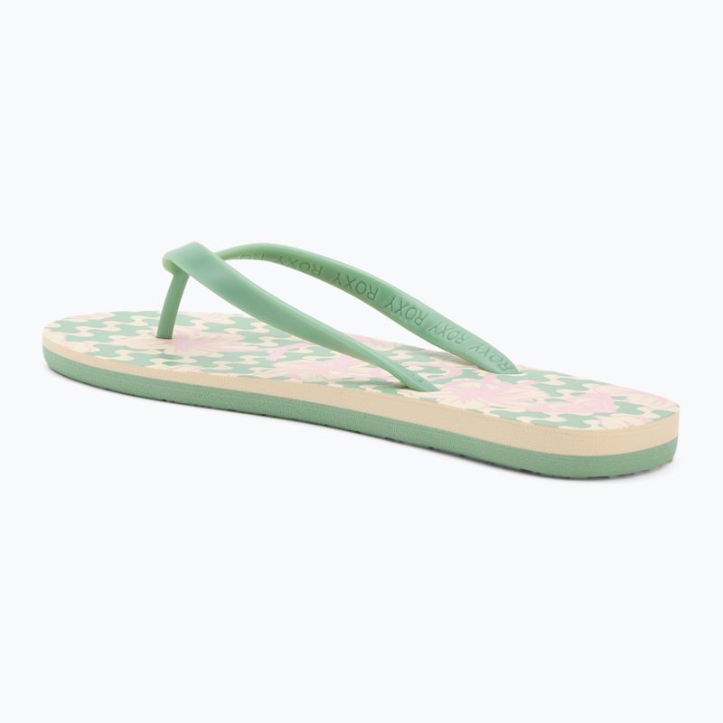 ROXY Tahiti VII grün/rosa Damen-Flip-Flops 3