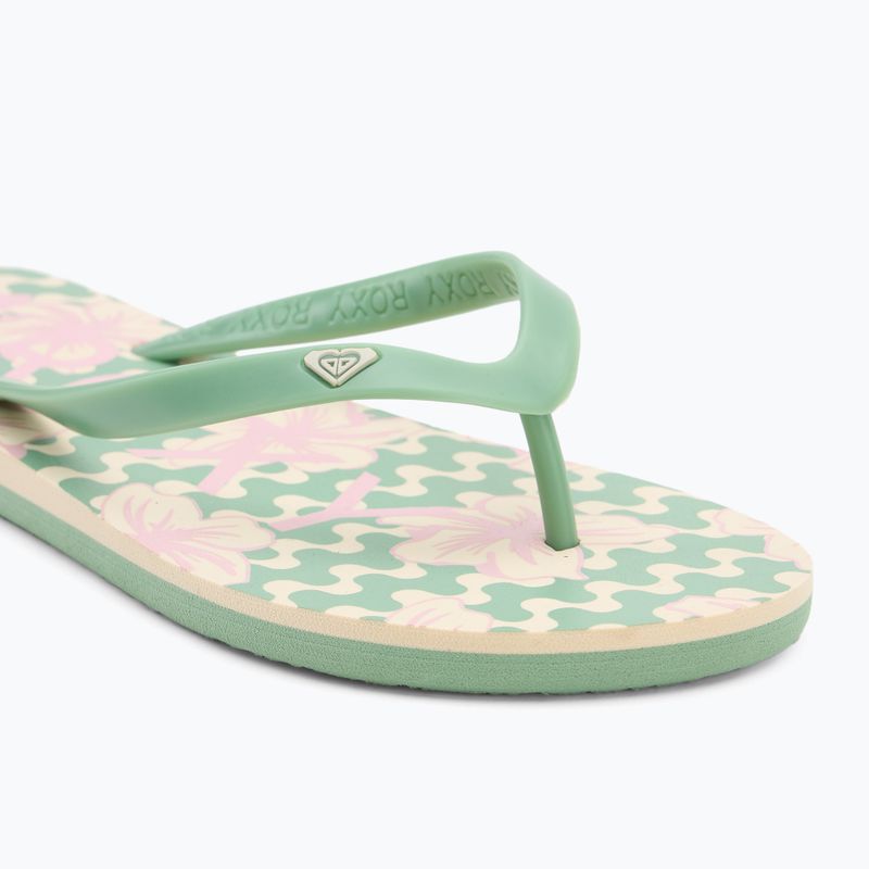 ROXY Tahiti VII grün/rosa Damen-Flip-Flops 7