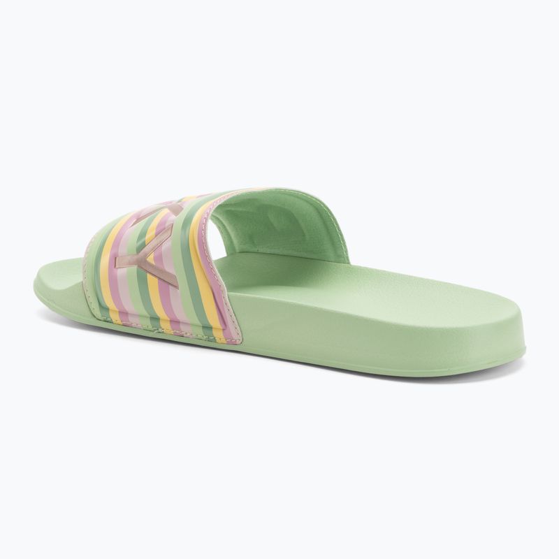 ROXY Slippy II grün gestreifte Damen Flip-Flops 3