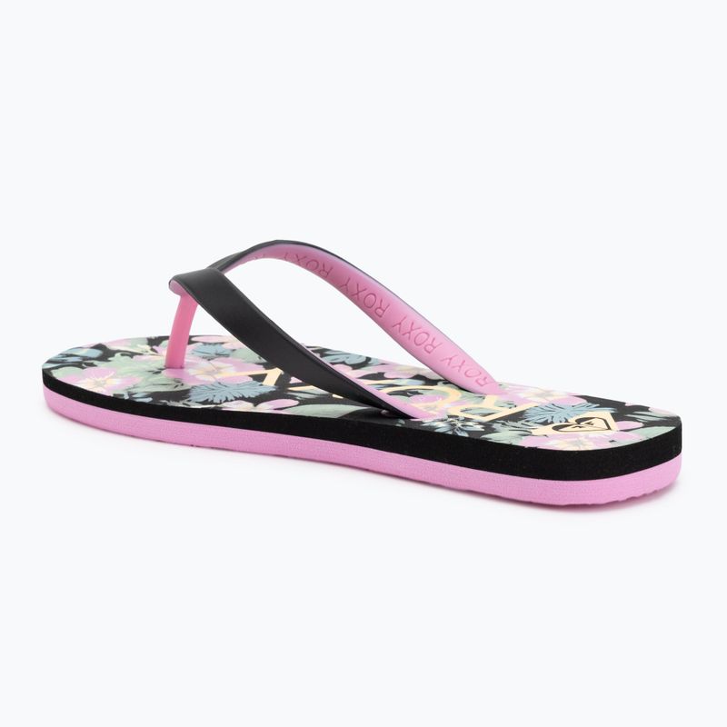 ROXY Tahiti VII Kinder-Flip-Flops schwarz/rosa Schablone 3