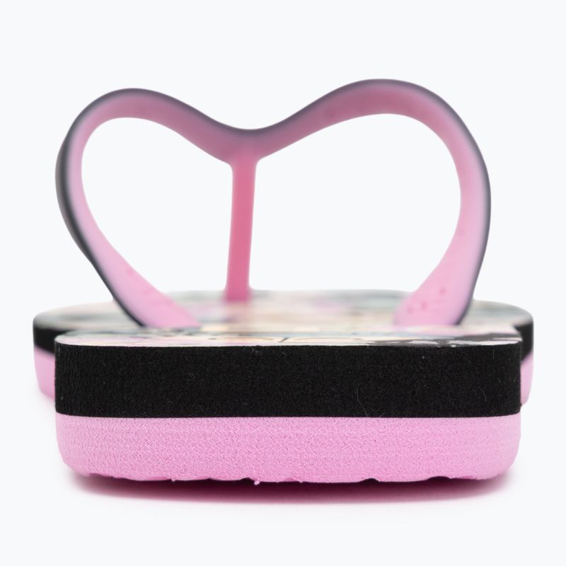 ROXY Tahiti VII Kinder-Flip-Flops schwarz/rosa Schablone 6