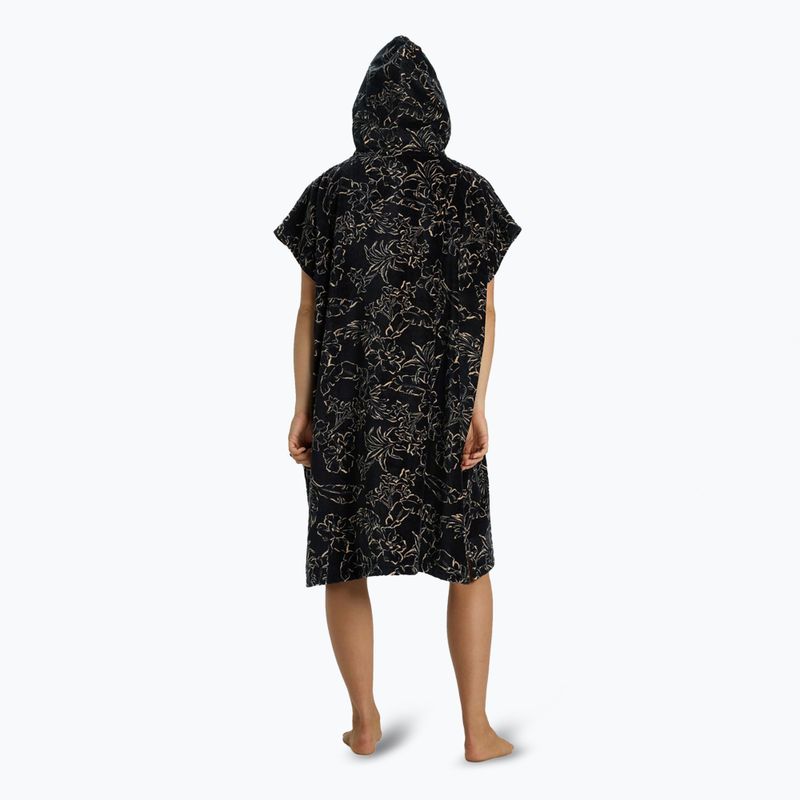 Damenschwimmponcho Billabong Kapuzenhandtuch schwarz kiesel 2
