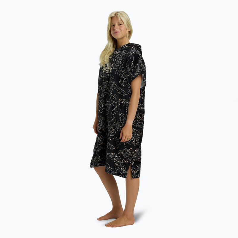 Damenschwimmponcho Billabong Kapuzenhandtuch schwarz kiesel 3
