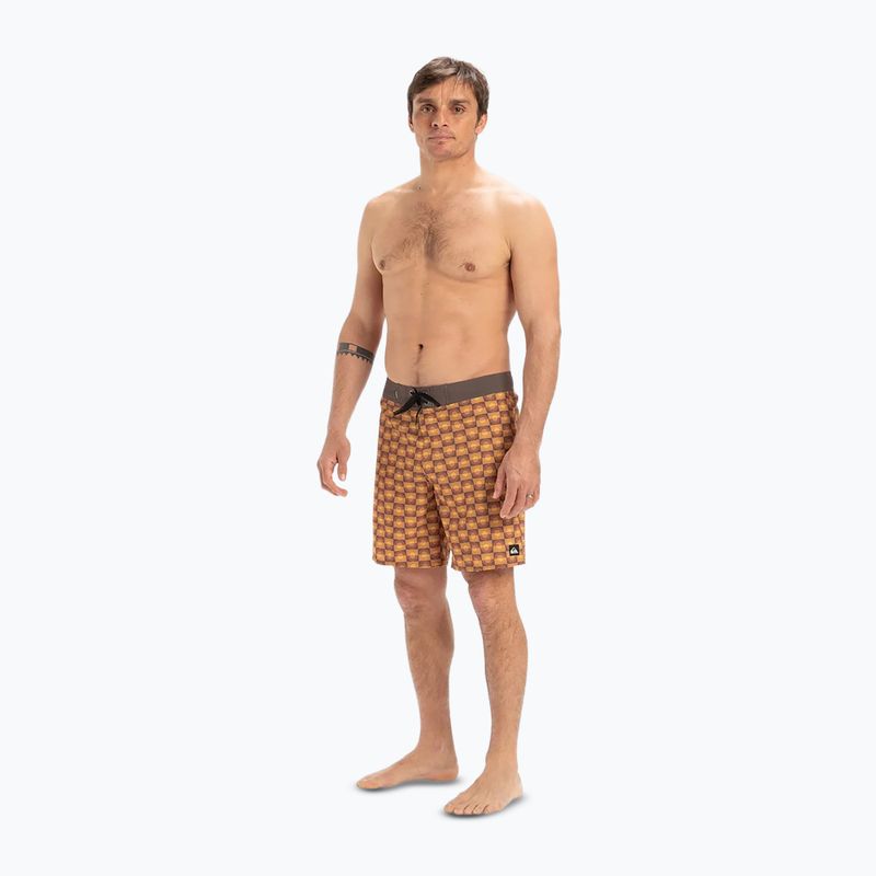 Herren Quiksilver Surfsilk Straight Leg 18" florever swim shorts bran 3