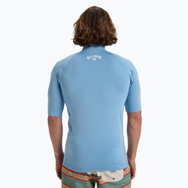 Herren Billabong Waves All Day himmelblaues Schwimmshirt 3