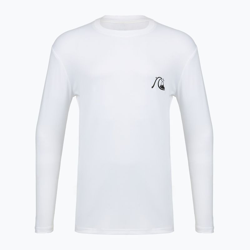 Herren Rashguard Quiksilver DNA Bubble Logo white