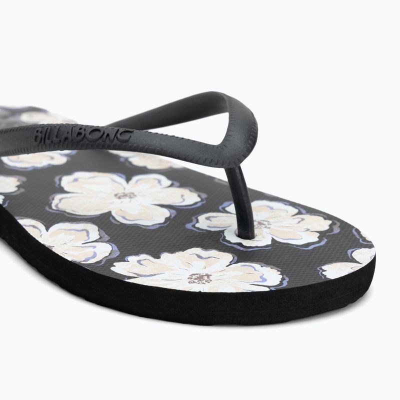 Billabong Dama Damen Flip Flops aus schwarzem Kieselstein 7