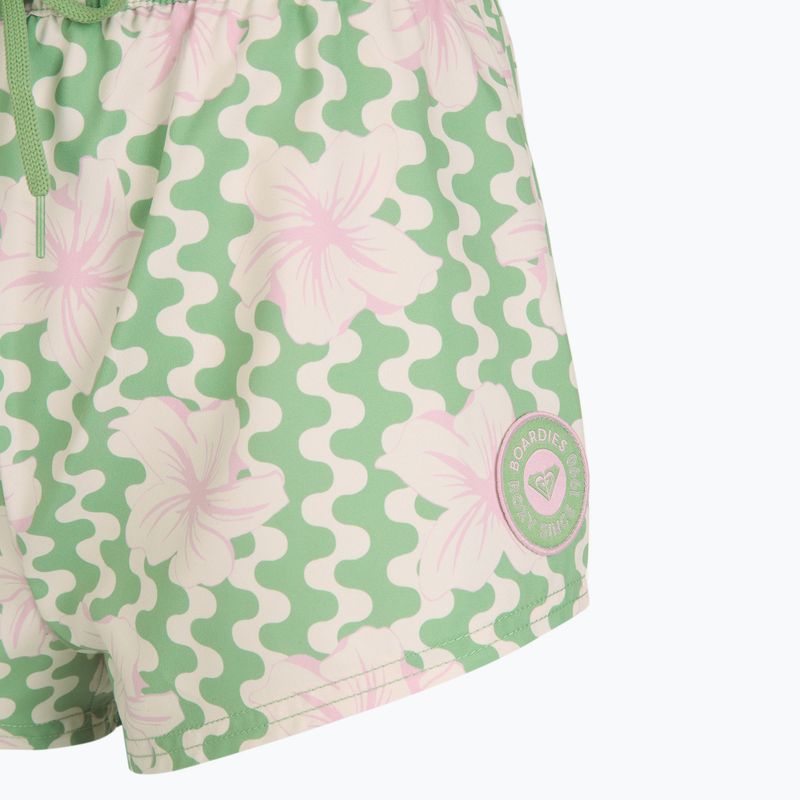 Damen Badeshorts ROXY No Bad Waves basil party waves yw 3