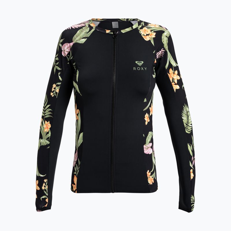 Damen Schwimmen Longsleeve ROXY Zip Lycra anthrazit island escape 4
