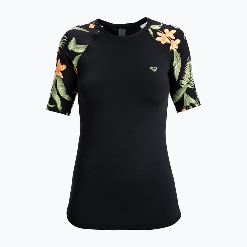 Damen-Badeshirt ROXY Lycra Bedruckt anthrazit Inselflucht 4