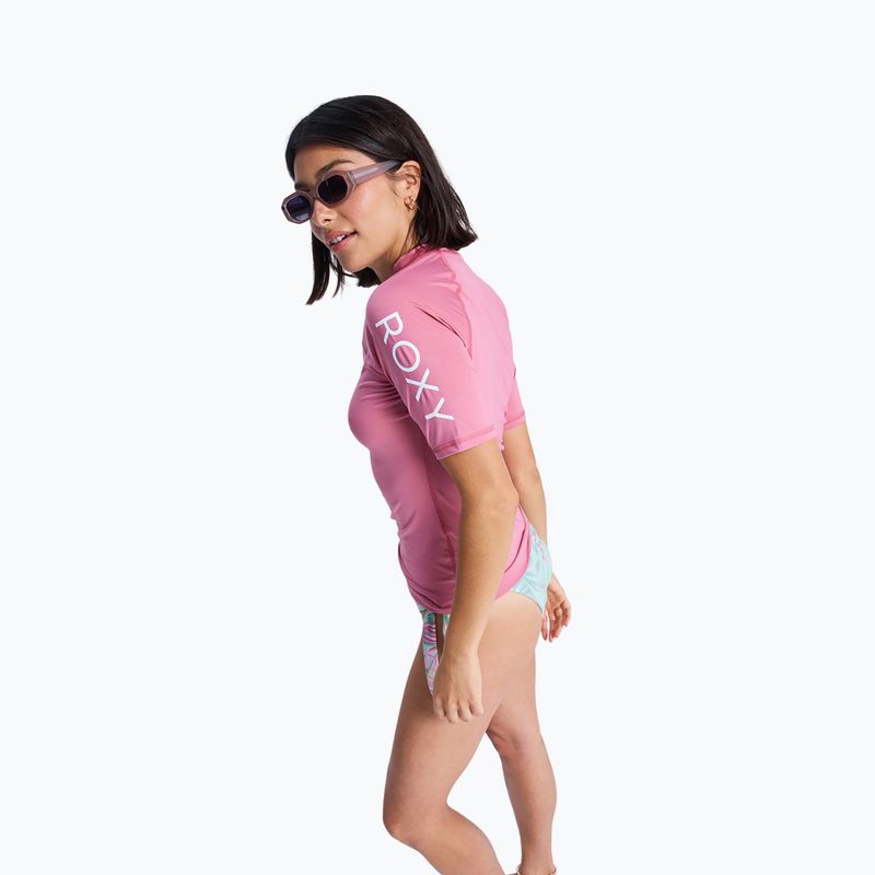 Damen Schwimm-T-Shirt ROXY Whole Hearted heather rose 4