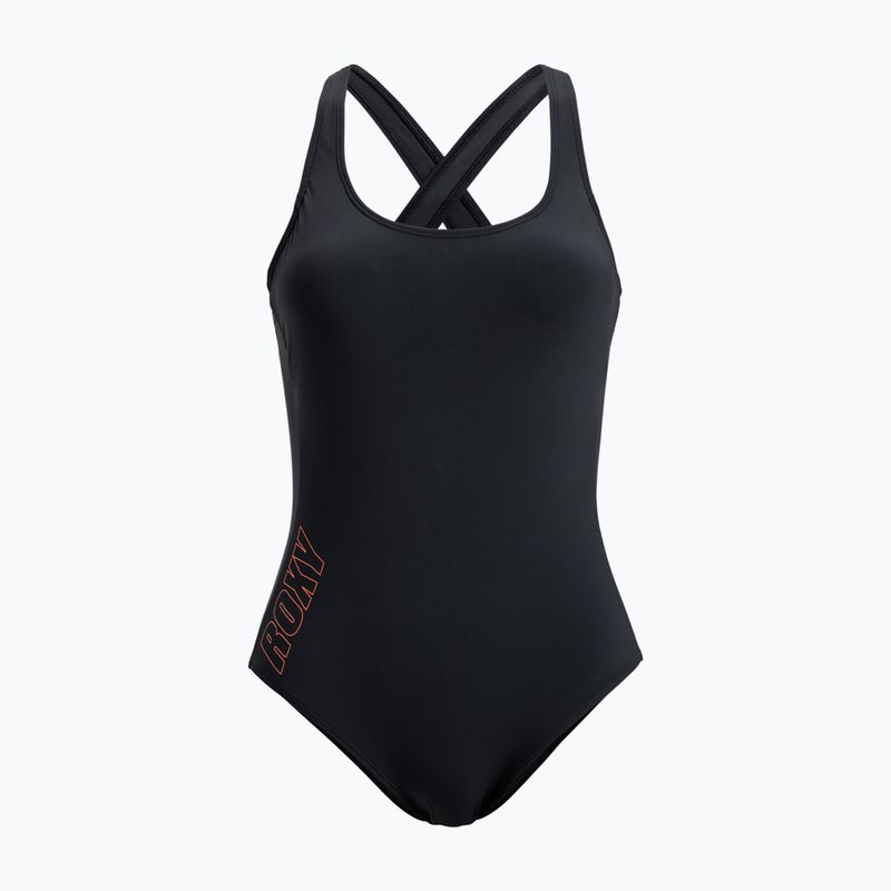 Einteiliger Damen-Badeanzug ROXY Active Solid Basic anthrazit