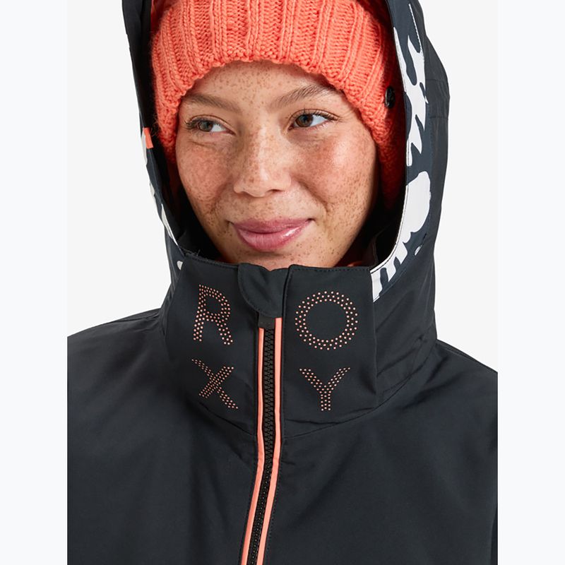 Damen Snowboardjacke ROXY Free Jet true black/big flower 9