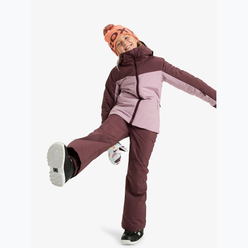 Kinder-Snowboardjacke ROXY Free Jet Block discreet mauve 2
