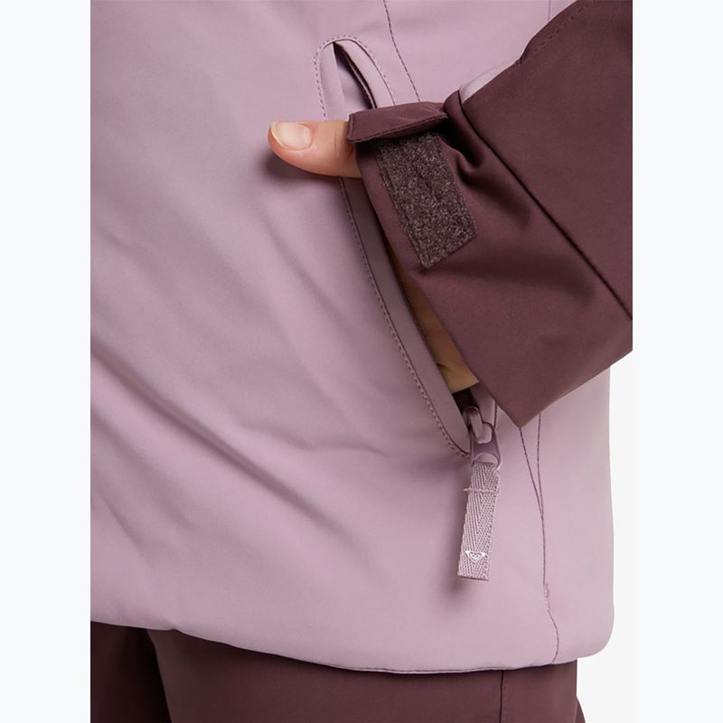 Kinder-Snowboardjacke ROXY Free Jet Block discreet mauve 9