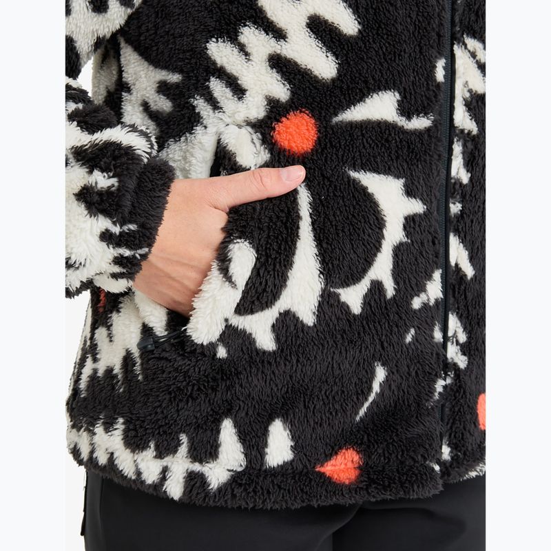 Damen-Sweatshirt ROXY Alabama true black/big flower 5