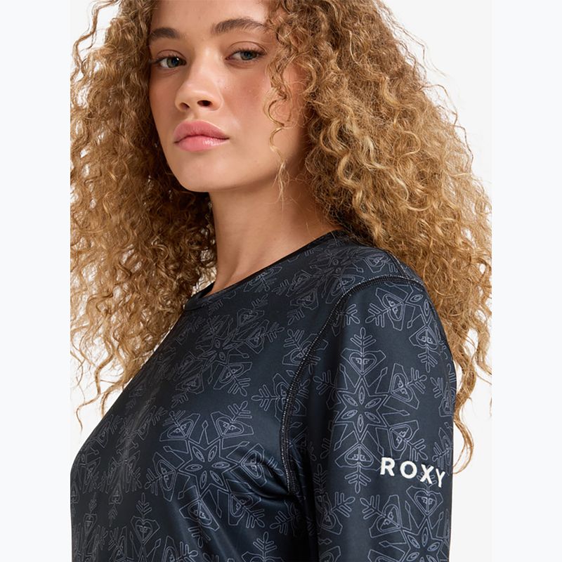 Damen Thermo-Longsleeve ROXY Daybreak Brushed true black/snowflakes 4