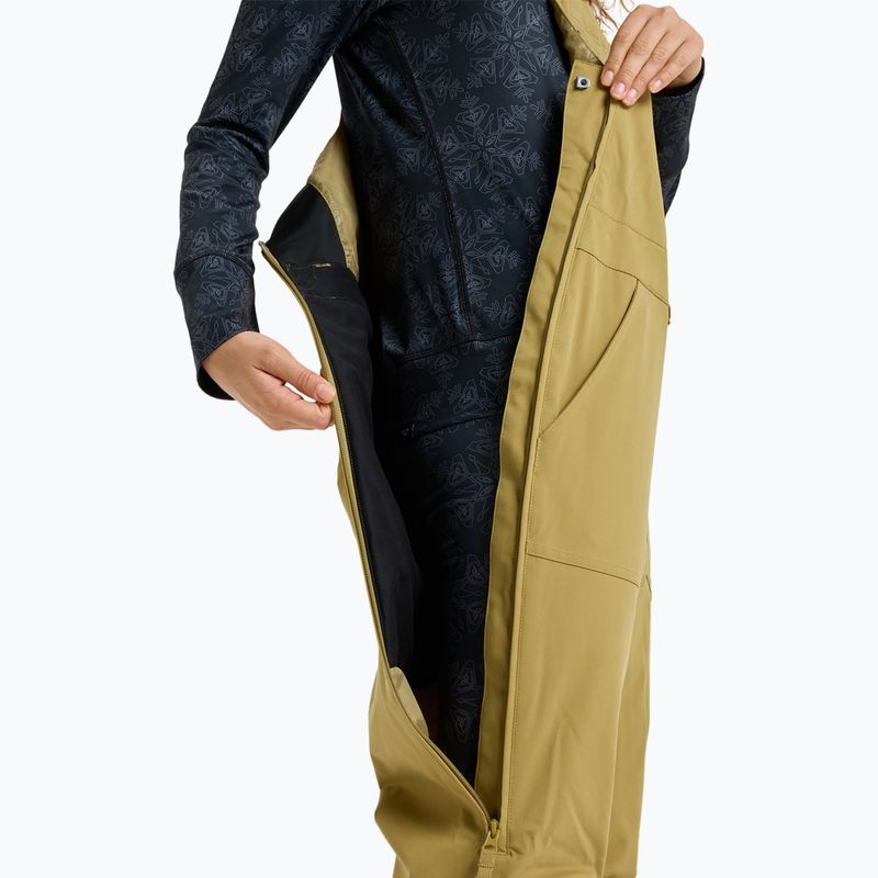 Damen Snowboard-Latzhose ROXY Rideout Bib fennel seed 9