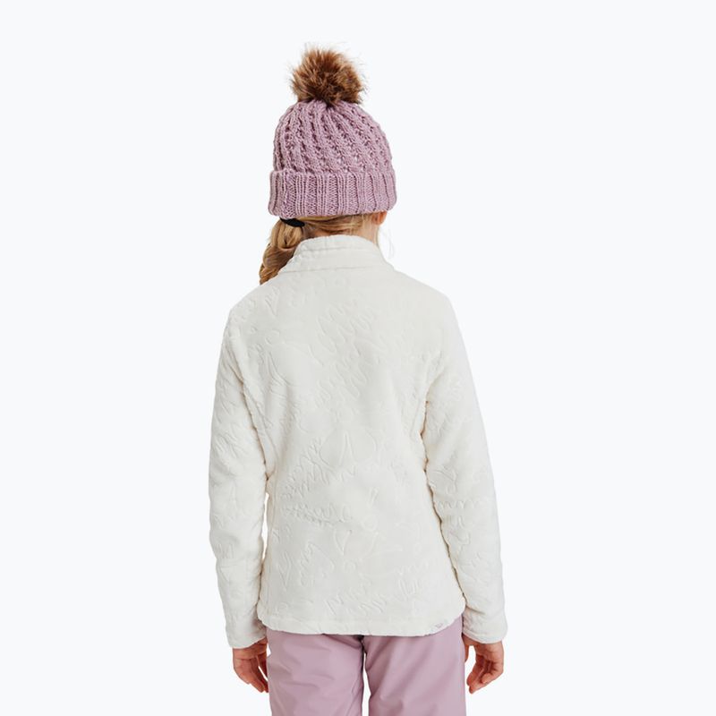 Kinder-Sweatshirt ROXY Igloo whisper white große/Blumenprägung 3