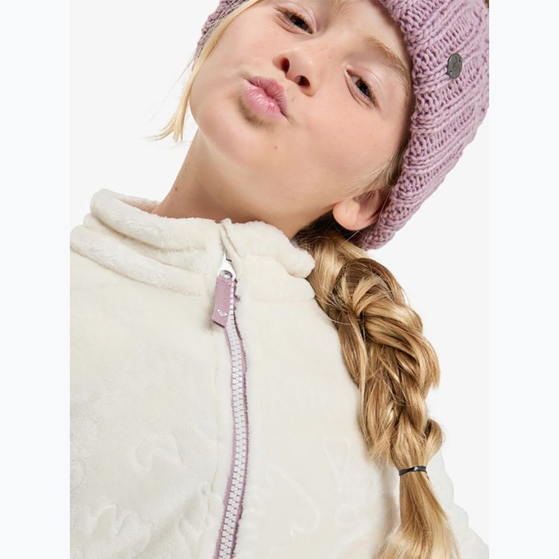 Kinder-Sweatshirt ROXY Igloo whisper white große/Blumenprägung 5