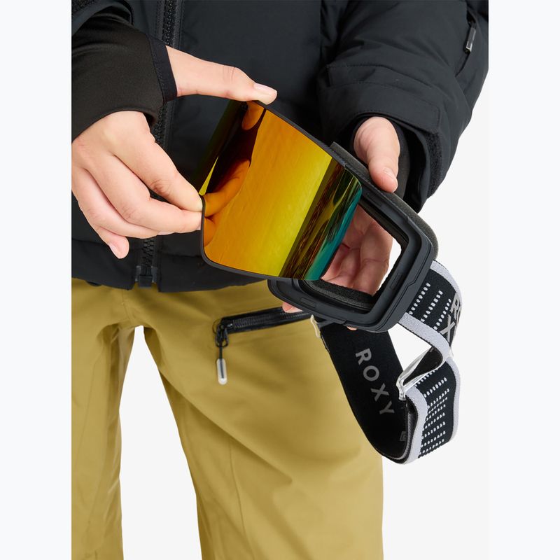 Damen Snowboardbrille ROXY Storm MG black/clux ml infrared 7