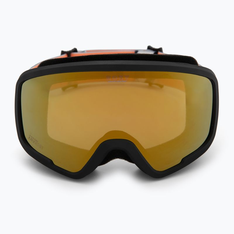 Kinder-Snowboardbrille ROXY Missy big flowers/clux ml orange 2