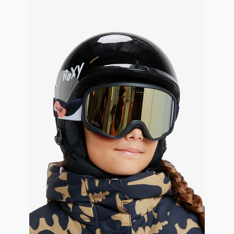 Kinder-Snowboardbrille ROXY Missy big flowers/clux ml orange 11