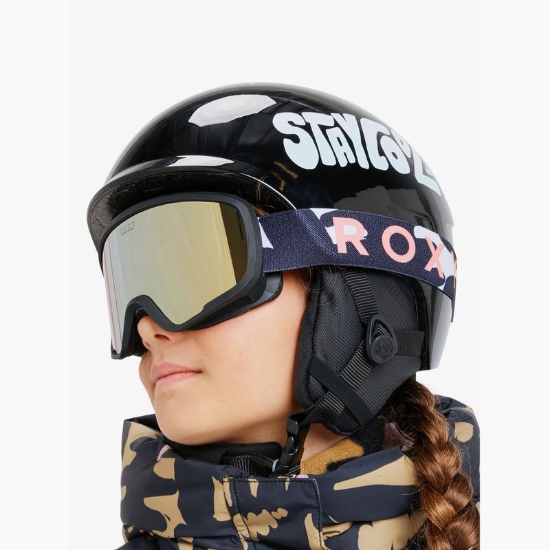 Kinder-Snowboardbrille ROXY Missy big flowers/clux ml orange 12