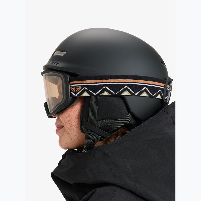 Damen-Snowboardbrille ROXY Izzy black/clux ml silver 6